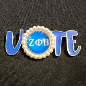 Zeta Sorority VOTE Pendant